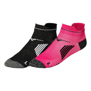 Mizuno DryLite Training Mid Socks Black Pink Yellow (3 pairs)